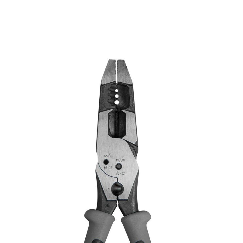 [Australia - AusPower] - Klein Tools J215-8CR Multitool Pliers, Hybrid Multi Purpose Tool / Crimper, Wire Stripper, Bolt Shearing, Wire Grabbing, Twisting, Looping 8-Inch 