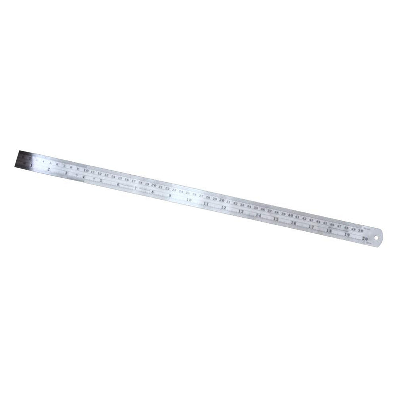 [Australia - AusPower] - Utoolmart Straight Ruler, 50cm / 19.7-inch Double scale(cm/inch), Stainless Steel Ruler, Measuring Tool for Engineering Office Architect and Drawing 1 Pcs 