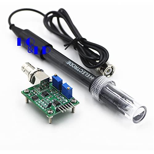[Australia - AusPower] - PH Sensor for Arduino, PH0-14 Value Detect Sensor Module + PH Electrode Probe BNC, PH Sensor UNO, PH Sensor Arduino Kit, PH Sensor Raspberry Pi Kit, by HQ&LP 