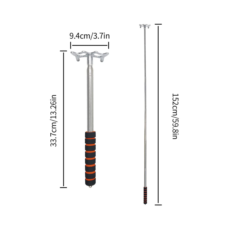 [Australia - AusPower] - zhuohai Retractable Billiards Cue Stick Bridge, Pool Bridge with Removable Bridge Head 