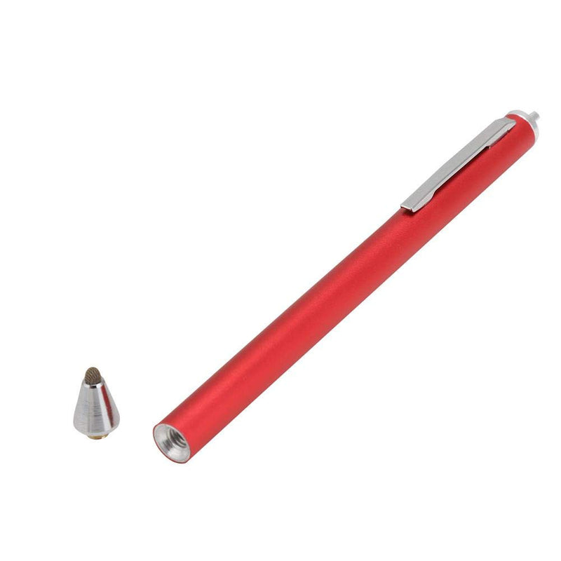 [Australia - AusPower] - Cloth Head Stylus Touch Screen, Universal Portable Touch Pen for Smartphones and Tablet, Stylus Pen Replacement Replacement, Professional Capacitive Pen Graphic Drawing(Red) Red 