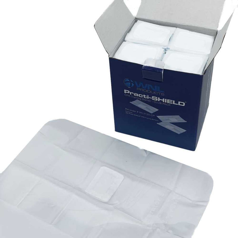 [Australia - AusPower] - WNL Products WL3136-2PACK CPR Practi-Shield Manikin Training Protector (72 Shields) 72 Shields 