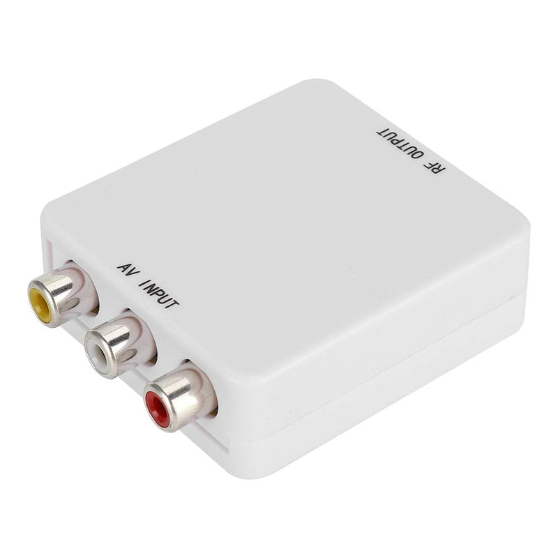 [Australia - AusPower] - Mini AV to RF Signal Converter Adapter TV Signal Switcher Input Port RF Output Port 