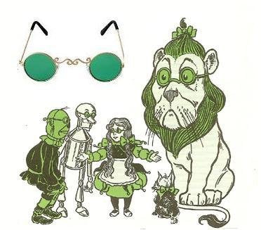 [Australia - AusPower] - Rainbow Symphony Wizard of OZ Green Spectacles - Emerald City Glasses, Package of 25 25 Pack 