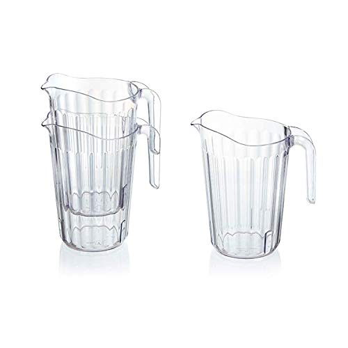 [Australia - AusPower] - Arrow Home Products Clear Plastic Pitcher, 60 Ounce - Space-Saving Stackable Design - Fill with Ice Water, Beer or Juice - Ideal for Bars and Restaurants - Made in the USA, BPA Free, Dishwasher Safe 1 