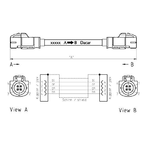 [Australia - AusPower] - FAKRA HSD SYNC 3 LVDS Vedio Harness Cable SYNC 3 System Upgrade Touchscreen to APIM Cable for Ford MyFord Touch or Lincoln Head Unit Stereo 