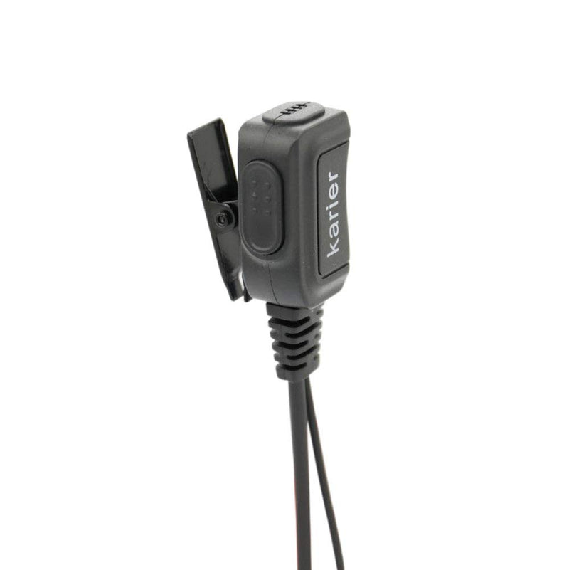 [Australia - AusPower] - Karier 1 Pin Walkie Talkie Headset Earpiece with PTT Mic and Transparent Acoustic Tube for Motorola MD200TPR MH230R MR350R MS350R MT350R MG160A MH230TPR Two Way Radios (5 Pack) 