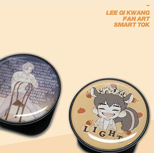 [Australia - AusPower] - Highlight Beast Gikwang Squirrel EPOXY Grip tok Phone Grip Holder Stand Swappable Grip for Phones & Tablets B2ST Fanarter Collaboration Goods 