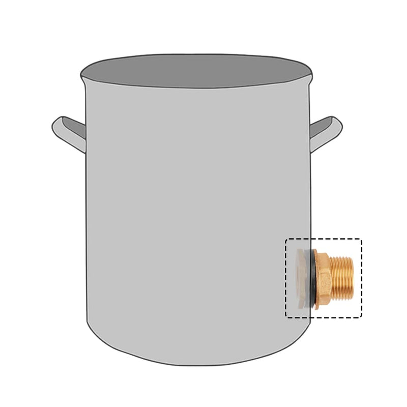 [Australia - AusPower] - Uenede 2PCS Solid Brass Bulkhead Fitting 3/8”Female x 1/2”Male Double Threaded Bulkhead Water Tank Connector 3/8"Female x 1/2"Male 