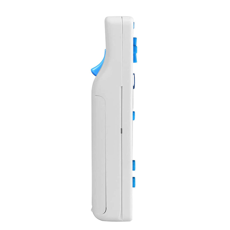 [Australia - AusPower] - Wii Remote Controller, MOLICUI Replacement Remote Game Controller(No Motion Plus) with Silicone Case and Wrist Strap for Wii and Wii U,Blue White mix color2 