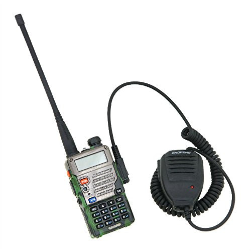 [Australia - AusPower] - NSKI Walkie Talkie Mini Handheld Remote Microphone Speaker MIC Baofeng Kenwood Puxing Wouxun TYT HYT Pofung Walkie Talkie 2 Way Radio 360 Degree Swivel 