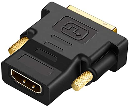 [Australia - AusPower] - CableCreation DVI to HDMI Adapter, Bi-Directional DVI Male to HDMI Female Converter, Support 1080P, 3D for PS5,PS4,TV Box,Blu-ray,Projector,HDTV 1 Pack 