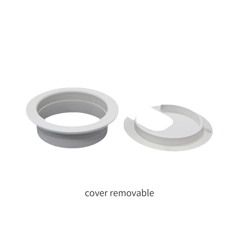[Australia - AusPower] - JANEMO Continuous Grommets,4 Pcs Desk Wire Hole Insert,2 Inch Mounting Desk Hole Gromment,Use for Organize The Wires from Computer Desks,PC Peripheral,Office Equipment,White 