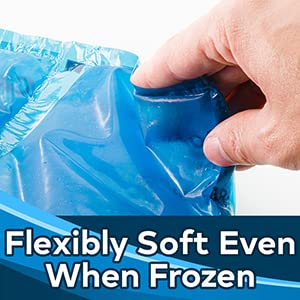 [Australia - AusPower] - Knee Ice Pack Wrap (11” x 12”) by Cool Relief - Flexible Cold Pack Wrap For Long-Lasting Superior Knee Compression - Knee Ice Pack Wrap For Joint Pain Relief & Faster Injury and Surgery Recovery Knee Ice Wrap 
