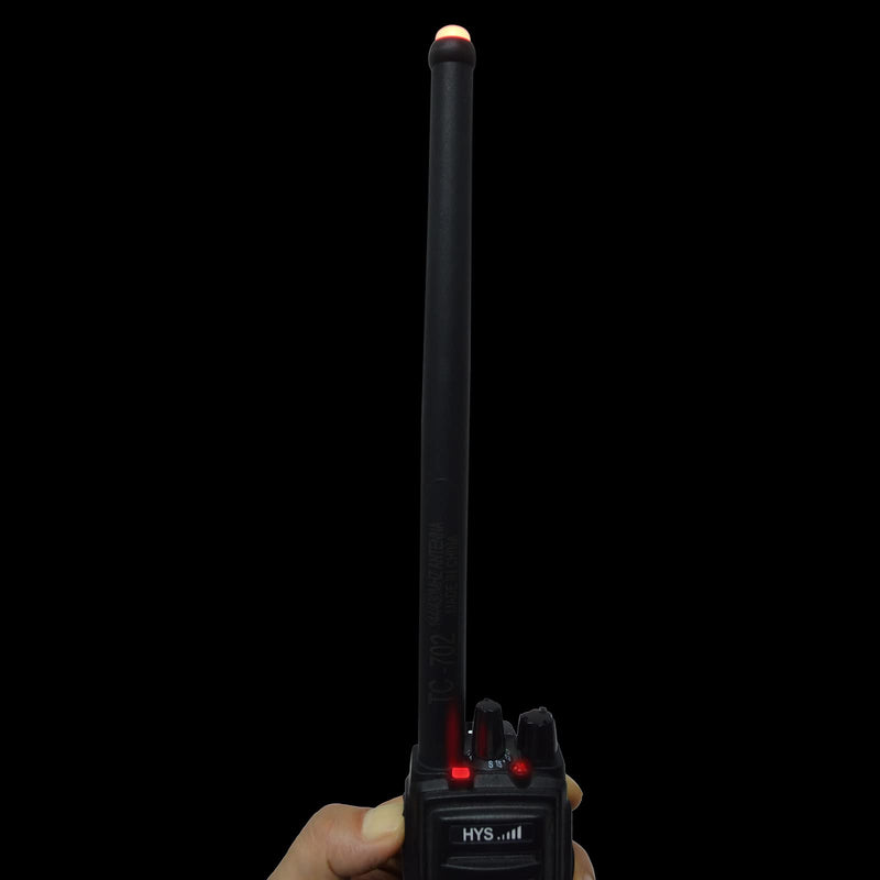 [Australia - AusPower] - TC-702 SMA Female Handheld LED Light Walkie-Talkie Antenna Dual Band VHF/UHF Stubby Ham Radio Antenna for Kenwood TK-380 TK-2300 TK-3140 TK-3160 TK-3170 Baofeng UV-5R BF-888s BF-F8HP UV-82 