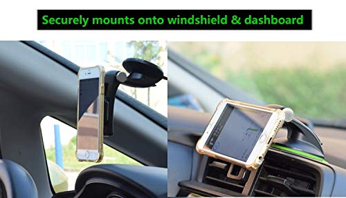 [Australia - AusPower] - Car Phone Mount 360 Degree Rotation Dashboard Magnetic Cell Phone Holder for Car Compatible with iPhone 11 Pro Max / 11 / XS Max/XS / 8/7, Samsung Galaxy S10+, Google Pixel 3 XL, and Other, New 2020 