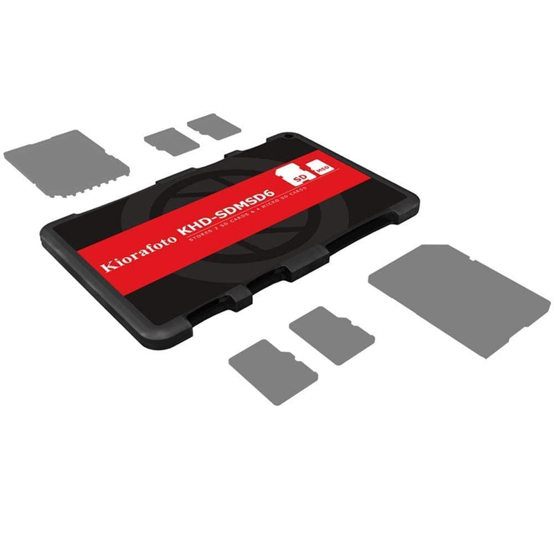 [Australia - AusPower] - Kiorafoto Memory Card Case Holder Tough & Slim Bundle : Tough Case for 12 SD + 12 MicroSD TF , Slim Holder for 2 SD + 4 MicroSD TF 