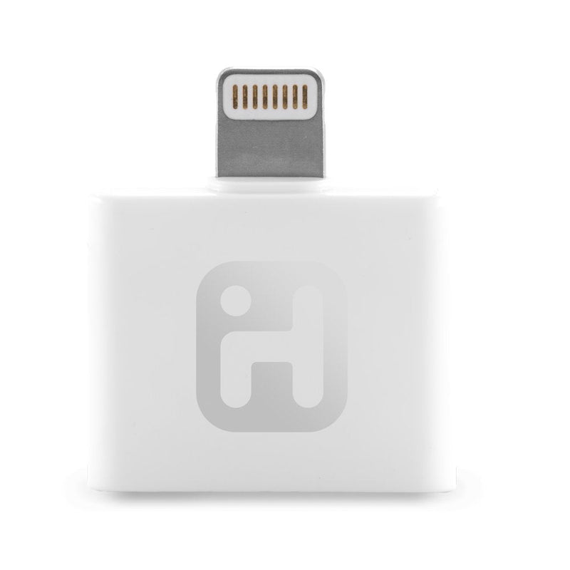 [Australia - AusPower] - iHome iHome Micro USB to Lightning Adapter - Data Cable - Retail Packaging - WHITE 