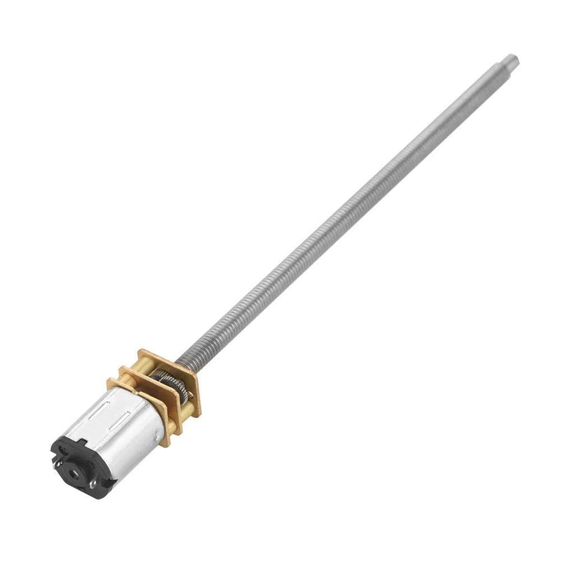 [Australia - AusPower] - DC 6/12V N20 Metal Speed Reduction Motor Micro Electric Motor With Long Output Shaft M4 x 100mm(12V 600RPM) 