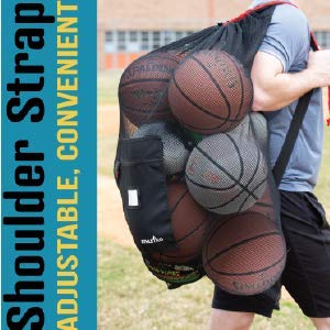 [Australia - AusPower] - Athletico Extra Large Ball Bag - Mesh Soccer Ball Bag - Heavy Duty Drawstring Bags Hold Equipment For Sports Including Basketball, Volleyball, Baseball, Swimming Gear or The Beach 