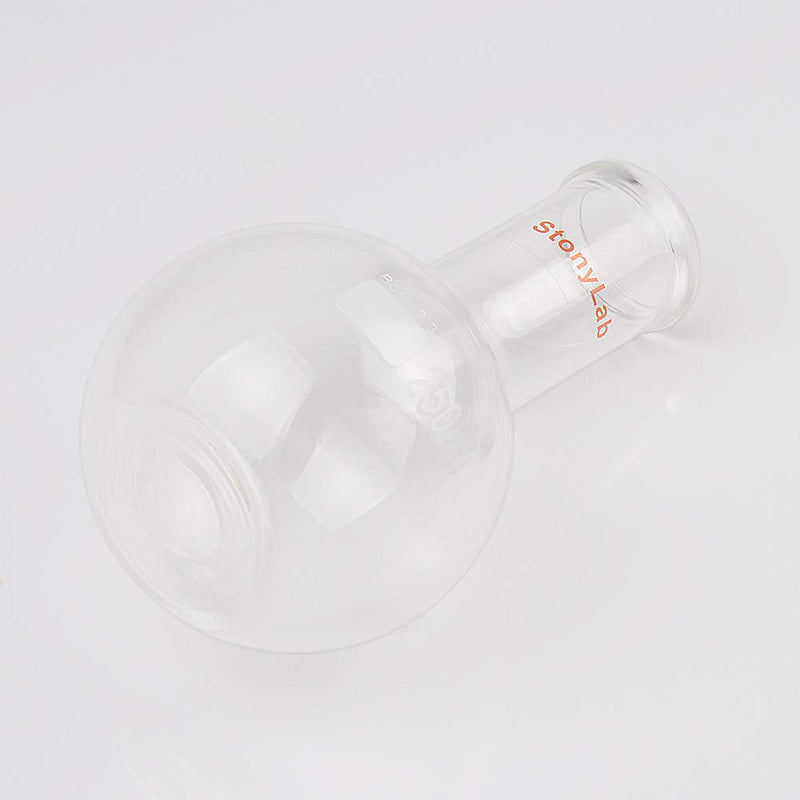 [Australia - AusPower] - StonyLab Glass 250ml Long Neck Flat Bottom Flask, Borosilicate Glass Heavy Wall Flat Bottom Boiling Flask with Long Neck, 250ml 250 ml 