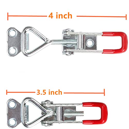[Australia - AusPower] - RENYIAO Toggle Clamp Latch GH-4001 Pull-in Mounting Door Lock (4 Pieces) 4001 4pcs 