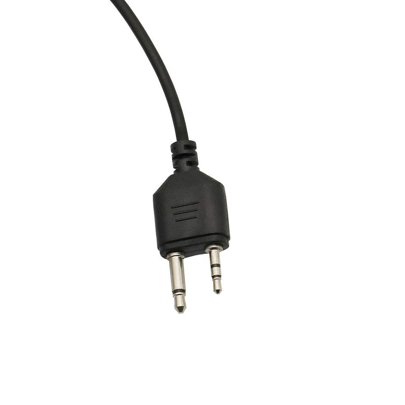 [Australia - AusPower] - Walkie Talkie Transparent Security Headsets Compatible with Midland GXT1000 LXT500VP3 GXT1050VP4 GXT1000XB earpiece (2 Pack) 