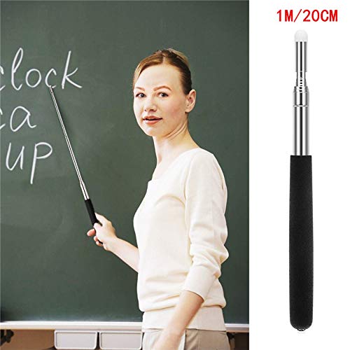 [Australia - AusPower] - BESPORTBLE Hand Pointer Stick Extendable Telescopic Retractable Pointer Handheld Presenter Classroom Teacher Whiteboard Pointer 