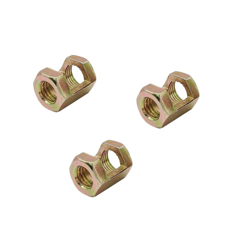 [Australia - AusPower] - ZYAMY 10PCS Cast Iron Hexagon Rotating Open End Nut M10 High Lamp Tube Galvanized Iron Repair Parts for Threaded Pipe Joint Screw Lighting Extension Rod Joint 25mm 
