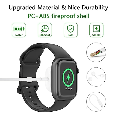 [Australia - AusPower] - Watch Charger Compatible with Apple Watch Charger, Upgraded Magnetic Fast Charging Cable for iWatch Series 8 7 6 SE SE2 5 4 3 2 1 / 45mm 44mm 42mm 41mm 40mm 38mm (3.3FT) USB 