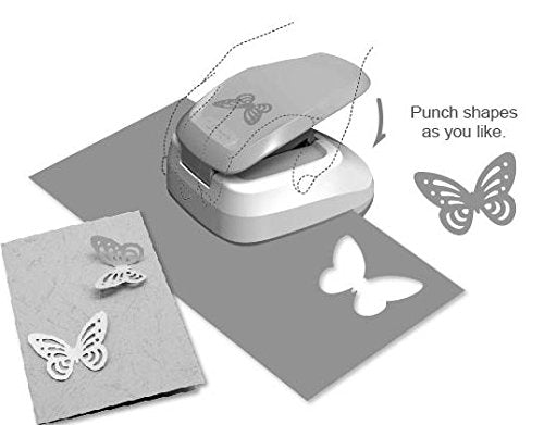 [Australia - AusPower] - Bira Craft 1.5 inch Butterfly Silhouette Craft Lever Punch for Scrapbooking(Butterfly) 