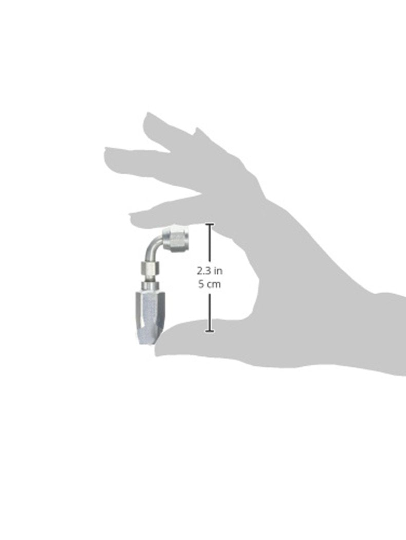 [Australia - AusPower] - Gates 4C5-4RFJSX90 Field Attachable for C5C, C5D and C5M Hose, Dual Seat Female JIC 37/SAE 45 Flare Swivel, 90 Bent Tube, Steel, 3/16" ID 