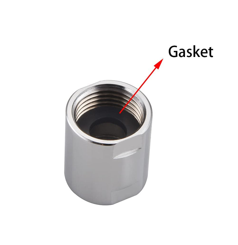 [Australia - AusPower] - Brass Pipe Fitting Coupling, Shower Coupling,1/2" x 1/2" G Female Thread, Chrome Coupling for Home Plumbing Pipes,Hose Extender Couplings 