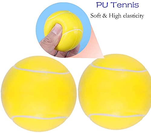 [Australia - AusPower] - Nileatry Kid Tennis Racket with Bag,Plastic Racquet Include 2 Foam Ball,2 Tennis Ball,4 Badminton for Children,Toddler Outdoor/Indoor Sport Play Orange&Green 