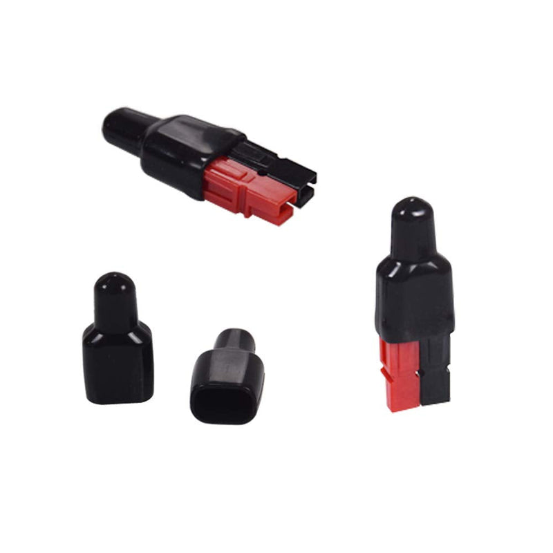 [Australia - AusPower] - 30A Battery Connectors Contacts Modular Power Supply Battery Connectors for 30 AMP 30 A,10 Pcs Black Housings+10 Pcs Red Housings+20 Pcs Contacts+10 pcs Sleeve Covers 