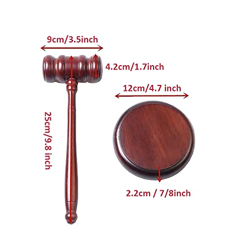 [Australia - AusPower] - Handmade Wooden Gavel and Block Perfect for Judge, Lawyer, Auction Court, Student 