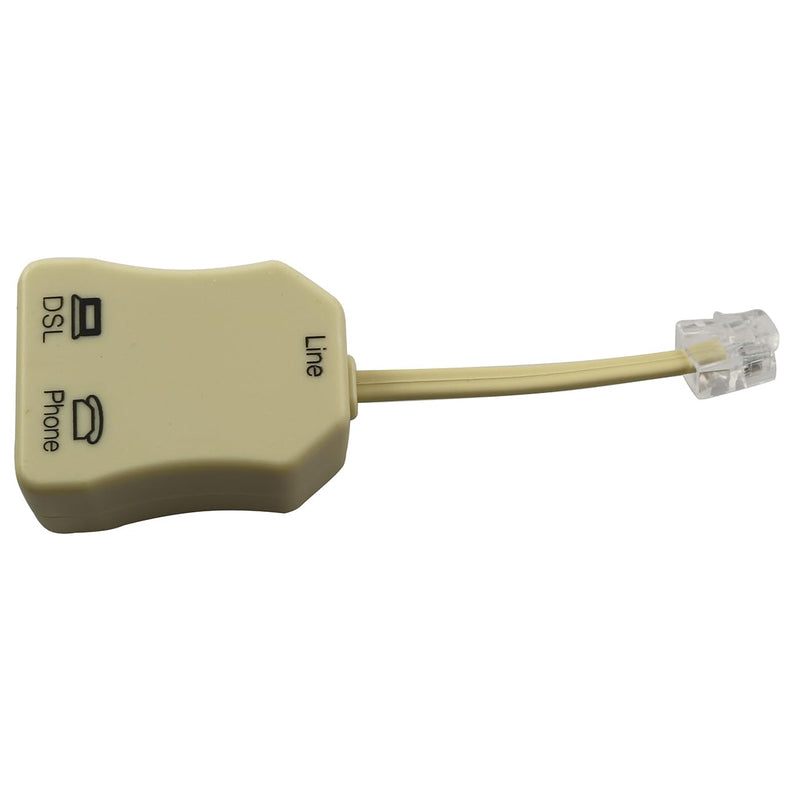 [Australia - AusPower] - LQ Industrial 2pcs 1 Line DSL Filter, in-line DSL Splitter Filter for Removing Noise and Other Problems from DSL Related Telephone Lines 