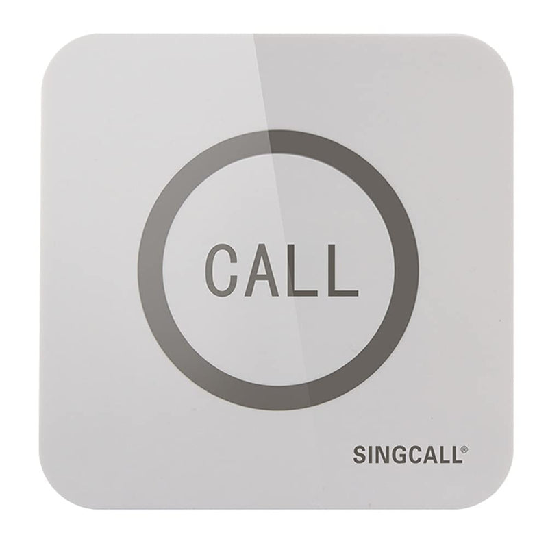 [Australia - AusPower] - SINGCALL Home Caring System Hotel Calling System,Big Touching Button Convenient Waterproof, 1-Button Pager APE520 (Can't Be Used Alone) 