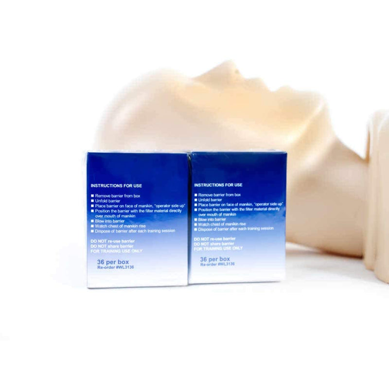 [Australia - AusPower] - WNL Products WL3136-2PACK CPR Practi-Shield Manikin Training Protector (72 Shields) 72 Shields 
