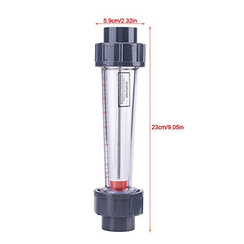 [Australia - AusPower] - 300-3000L/H Plastic Tube Water Rotameter LZS-25 Liquid Flow Meter Float Double Female Connector for DN 25 Tube 