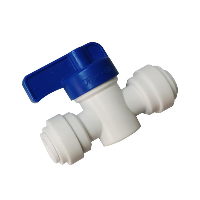 [Australia - AusPower] - YZMSZ 10pcs 5/16 inch water line Quick Connect Push In to Connect Fitting +16ft tubing for RO Water Filter System. (Ball Valve + Tee + Elbow + Straight + Reducing+ PE tubing) 