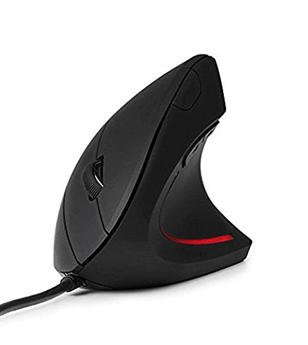 [Australia - AusPower] - Wolf War Ergonomic Mouse High Precision Optical Vertical Mouse Adjustable DPI 800/1200 / 2400/3200 Wired Computer Mouse 