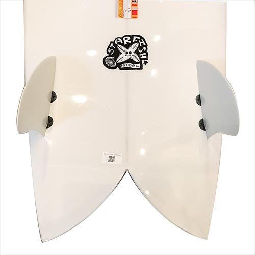 [Australia - AusPower] - Funktion Nylon Flex Big Twin Fin Set FCS fin 2pcs per Set in White Colour FKGF-BT2 