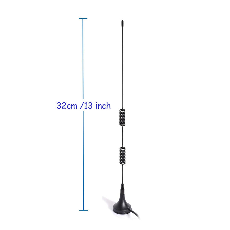 [Australia - AusPower] - Bingfu Dual Band VHF UHF 136-174MHz 400-470MHz Ham Radio Antenna Handheld Two Way Radio Magnetic Base SMA Female Antenna for Kenwood Wouxun BaoFeng BF-F8HP UV-5R UV-82 BF-888S Ham Radio Walkie Talkie 