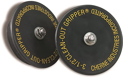 [Australia - AusPower] - Cherne 270138 Gripper 3-1/2 in. Black Mechanical Clean Out Plug 