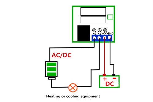 [Australia - AusPower] - KNACRO -50 ℃ ~ + 125℃ Digital Display Temperature Control, Precision Temperature Controller, Temperature Control switches, Miniature Thermal Control Plate DC 24V Green Led 