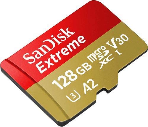 [Australia - AusPower] - SanDisk Extreme 128GB Micro SD Memory Card for GoPro Works with GoPro Hero 9 Black Camera UHS-1 U3 / V30 A2 4K Class 10 (SDSQXA1-128G-GN6MN) Bundle with 1 Everything But Stromboli MicroSD Card Reader 