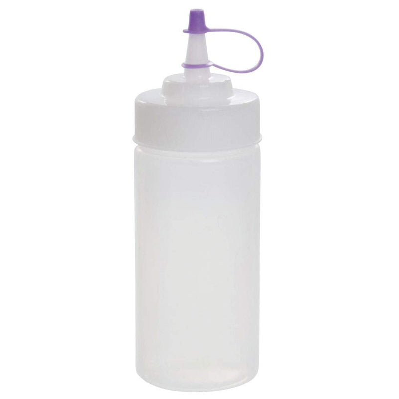 [Australia - AusPower] - Tablecraft 8 Oz Clear Polyethylene Widemouth Squeeze Bottle - 2 1/4"Dia x 6 3/4"H 