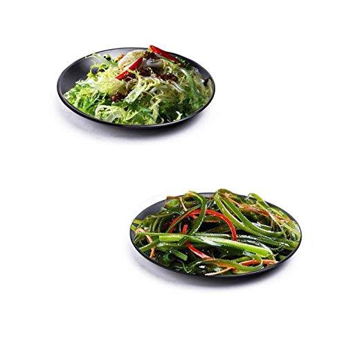 [Australia - AusPower] - MBB Set of 3 Black 6 Inch Melamine Ware Dinner Plates Dishes Dinnerware Shatter-proof 