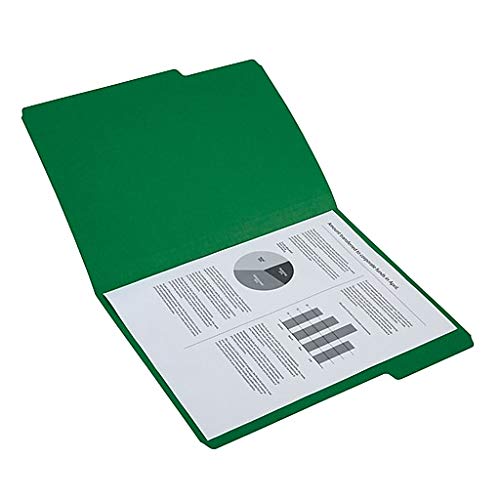 [Australia - AusPower] - 1InTheOffice Green File Folders Top-Tab File Folder, 3 Tab, Green Folders, Letter Size, 24/Pack 
